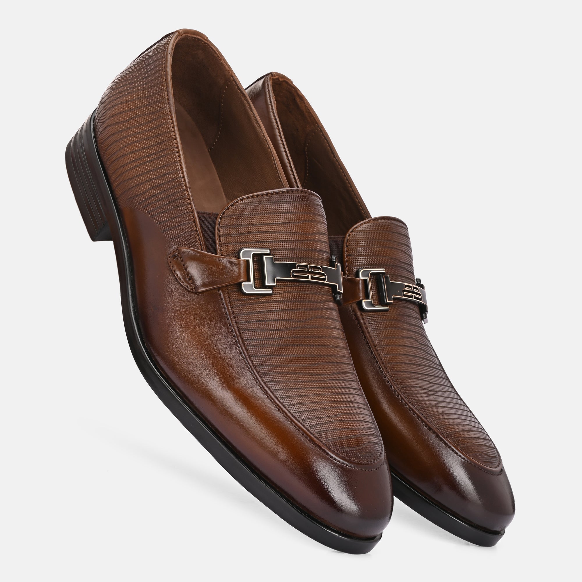 Buckled Party Loafers by Lafattio
