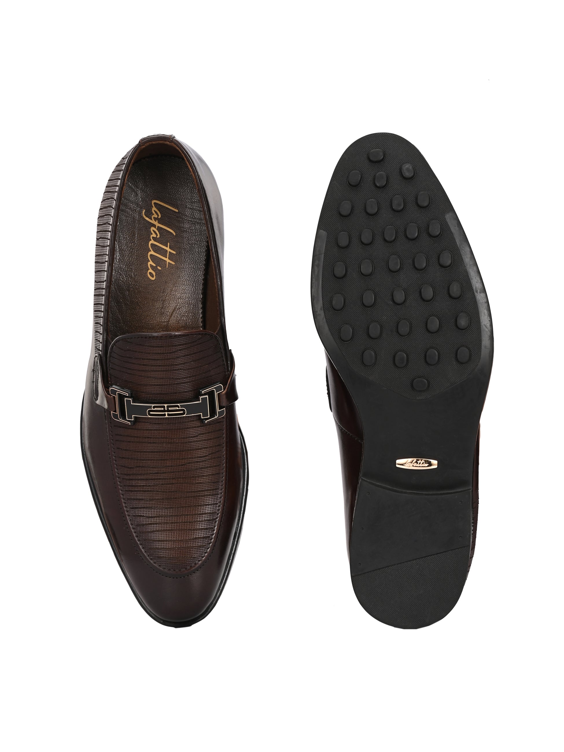 Buckled Party Loafers by Lafattio