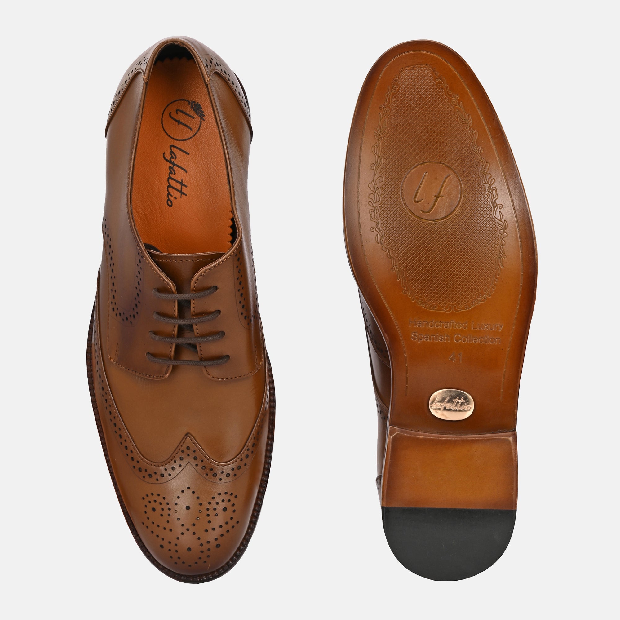 Classic Brogue Shoes by Lafattio