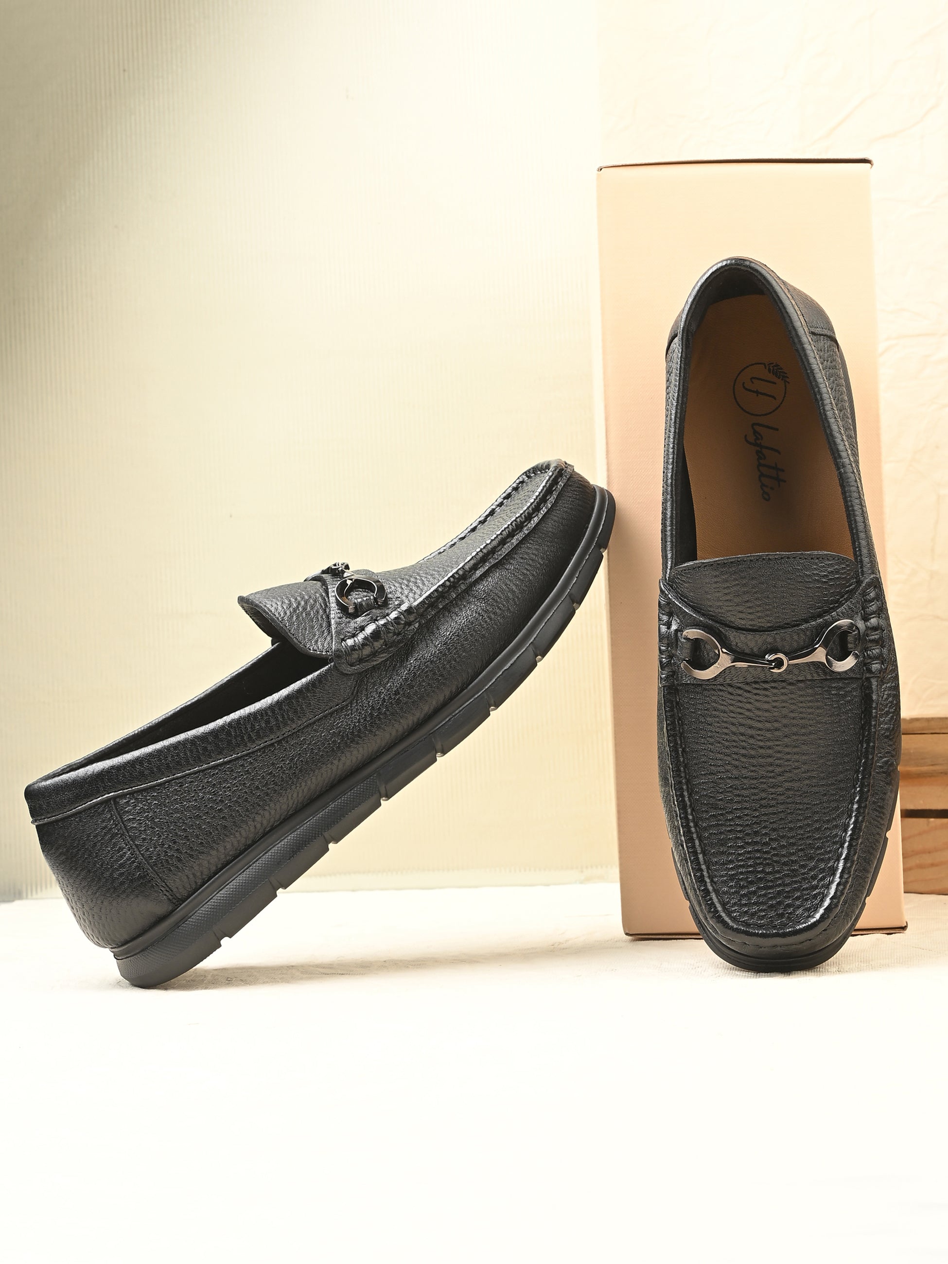 Pashmina Leather Loafers by Lafattio