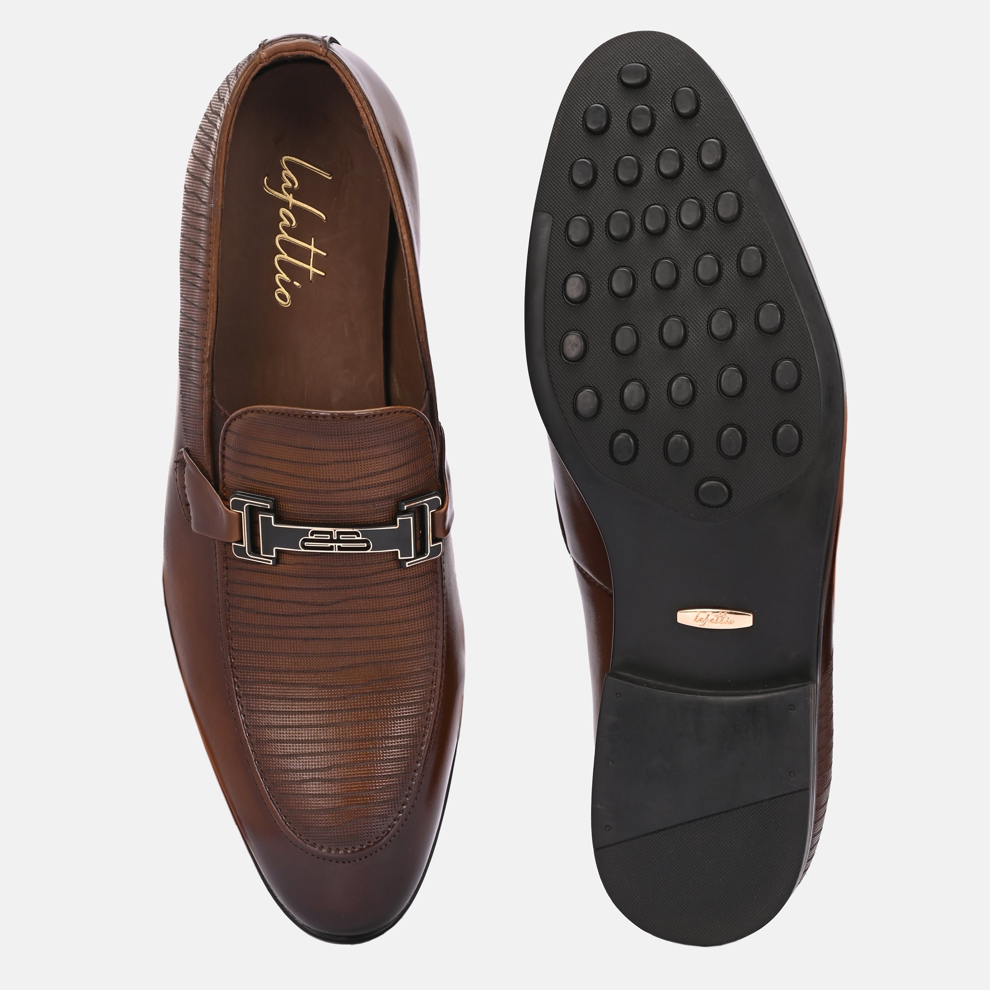 Buckled Party Loafers by Lafattio