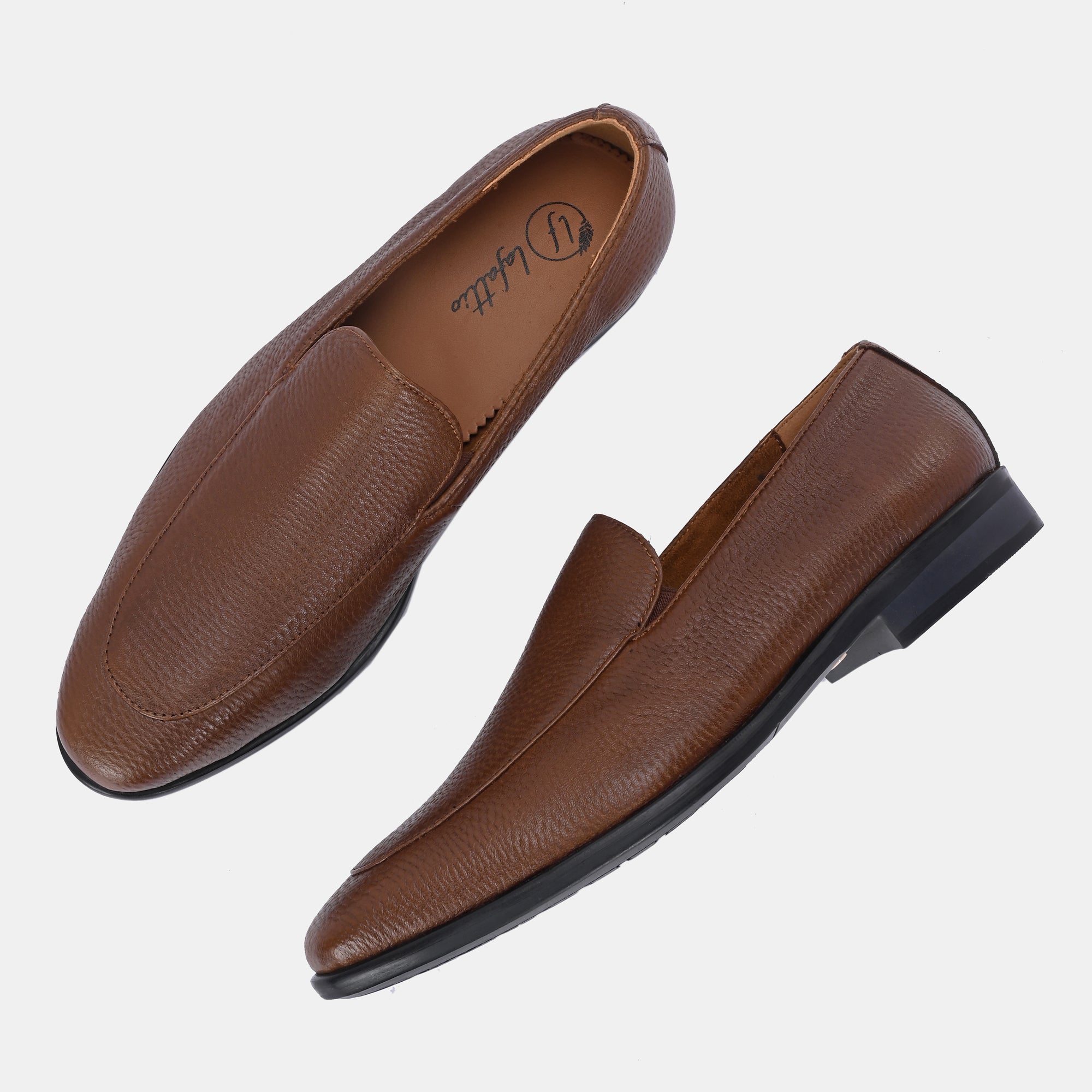 Pashmina Leather Penny Loafers by Lafattio