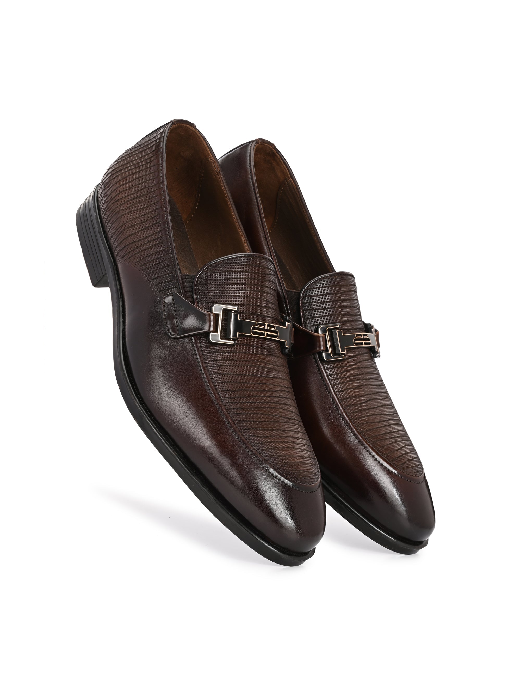 Buckled Party Loafers by Lafattio