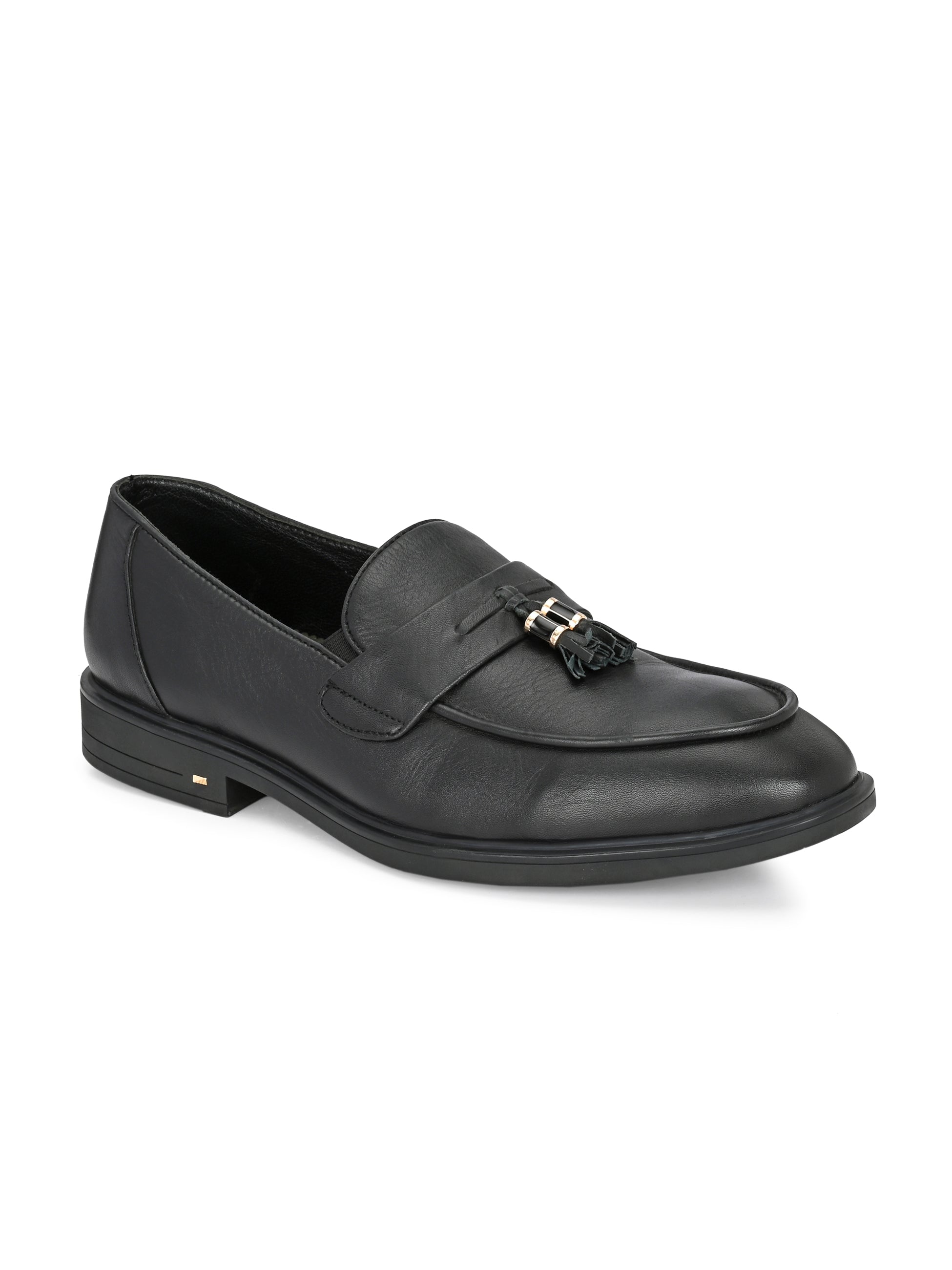 Black Tassel Loafers by Lafattio