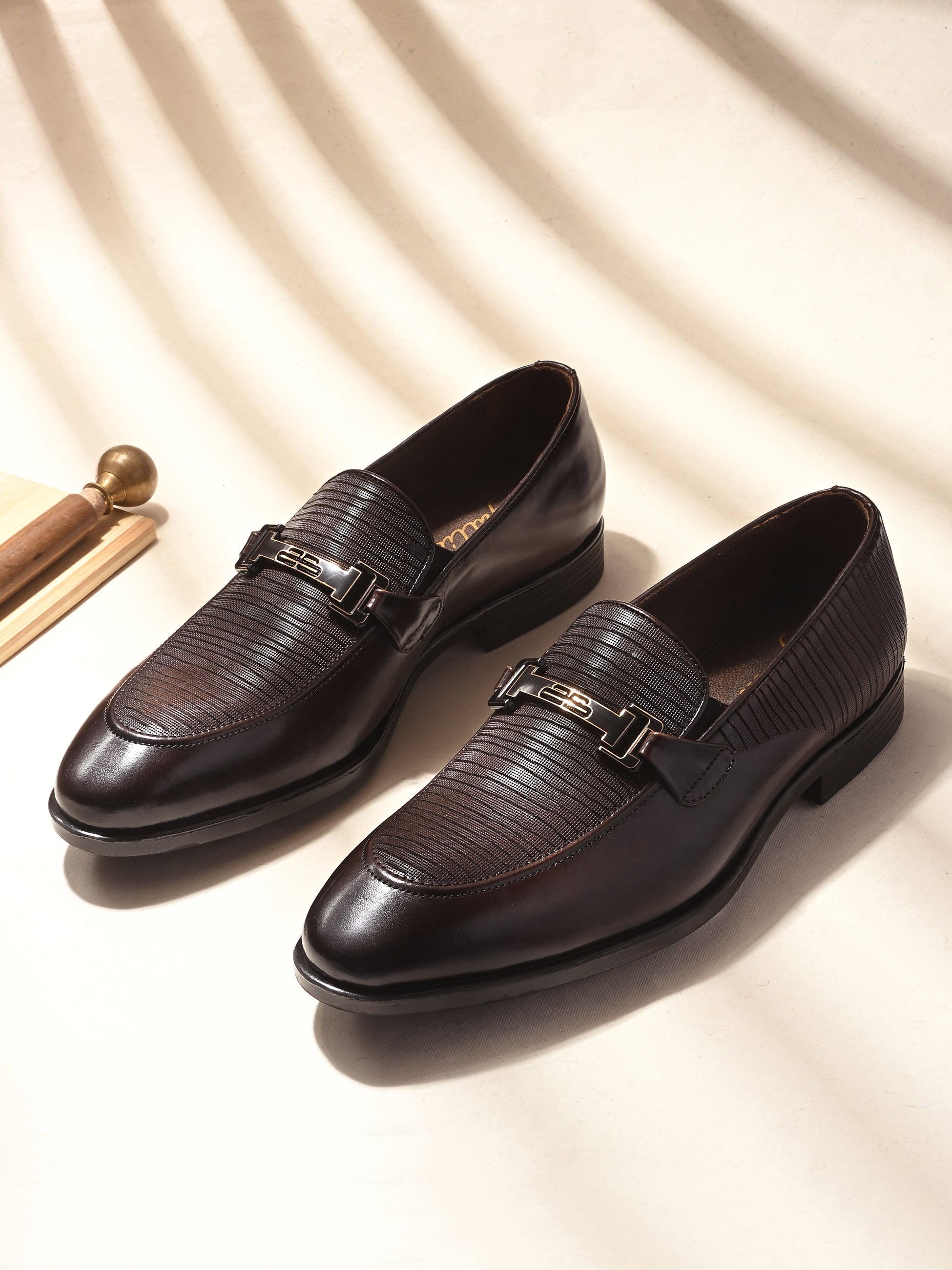 Buckled Party Loafers by Lafattio