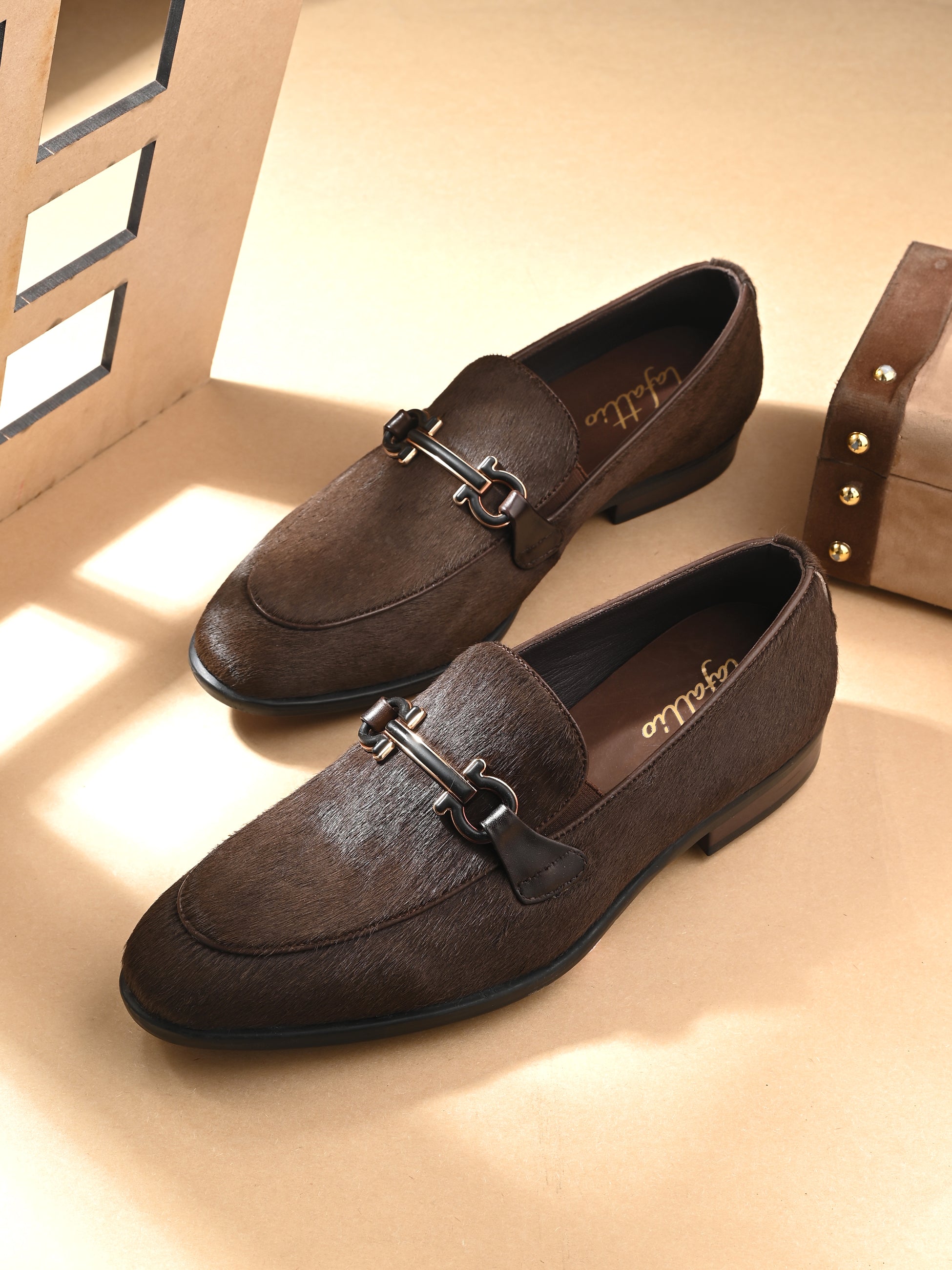 Stallion Buckled Loafers by Lafattio